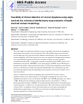 Cover page: Feasibility of clinical detection of cervical dysplasia using angle-resolved low coherence interferometry measurements of depth-resolved nuclear morphology.