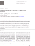 Cover page: Integrated multiomic predictors for ovarian cancer survival