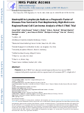 Cover page: Neutrophil-to-Lymphocyte Ratio as a Prognostic Factor of Disease-free Survival in Postnephrectomy High-risk Locoregional Renal Cell Carcinoma: Analysis of the S-TRAC Trial