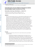 Cover page: Using the Factor of Curves Model to Evaluate Associations Among Multiple Family Constructs Over Time