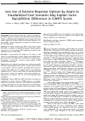 Cover page: Less Use of Extreme Response Options by Asians to Standardized Care Scenarios May Explain Some Racial/Ethnic Differences in CAHPS Scores
