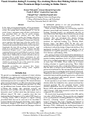 Cover page: Visual Attention during E-Learning: Eye-tracking Shows that Making Salient Areas
More Prominent Helps Learning in Online Tutors