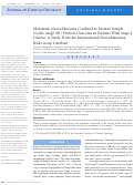 Cover page: Metastatic Neuroblastoma Confined to Distant Lymph Nodes (stage 4N) Predicts Outcome in Patients With Stage 4 Disease: A Study From the International Neuroblastoma Risk Group Database