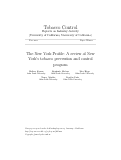 Cover page: The New York Profile: A review of New York's tobacco prevention and control program