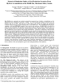 Cover page: Numerical simulation studies of gas production scenarios from hydrate 
accumulations at the Mallik Site, McKenzie Delta, Canada