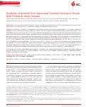 Cover page: Durability of Benefits From Supervised Treadmill Exercise in People With Peripheral Artery Disease