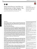 Cover page: Sleep Disturbances and Glucose Metabolism in Older Adults: The Cardiovascular Health Study