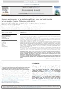 Cover page: Sources and contents of air pollution affecting term low birth weight in Los Angeles County, California, 2001–2008