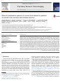 Cover page: Altered sensitization patterns to sweet food stimuli in patients recovered from anorexia and bulimia nervosa