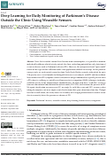 Cover page: Deep Learning for Daily Monitoring of Parkinson’s Disease Outside the Clinic Using Wearable Sensors