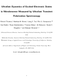 Cover page: Ultrafast Dynamics of Excited Electronic States in Nitrobenzene Measured by Ultrafast Transient Polarization Spectroscopy