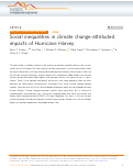 Cover page: Social inequalities in climate change-attributed impacts of Hurricane Harvey