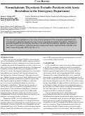 Cover page: Normokalemic Thyrotoxic Periodic Paralysis with Acute Resolution in the Emergency Department