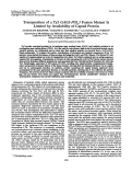 Cover page: Transposition of a Ty3 GAG3-POL3 fusion mutant is limited by availability of capsid protein.