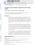 Cover page: Association between spending on social protection and tuberculosis burden: a global analysis