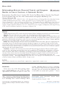 Cover page: Relationships Between Financial Toxicity and Symptom Burden in Cancer Survivors: A Systematic Review