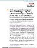 Cover page: Limit cycle dynamics can guide the evolution of gene regulatory networks towards point attractors