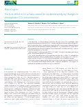 Cover page: The Kok effect in Vicia faba cannot be explained solely by changes in chloroplastic CO2 concentration