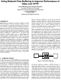 Cover page: Using Network Flow Buffering to Improve Performance of Video over HTTP