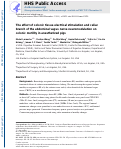 Cover page: The effect of colonic tissue electrical stimulation and celiac branch of the abdominal vagus nerve neuromodulation on colonic motility in anesthetized pigs