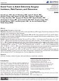 Cover page: Dural Tears in Adult Deformity Surgery: Incidence, Risk Factors, and Outcomes