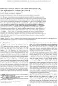 Cover page: Differences between surface and column atmospheric CO
              <sub>2</sub>
              and implications for carbon cycle research