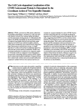 Cover page: The cell cycle-dependent localization of the CP190 centrosomal protein is determined by the coordinate action of two separable domains.