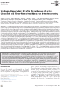 Cover page: Voltage-Dependent Profile Structures of a Kv-Channel via Time-Resolved Neutron Interferometry