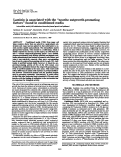 Cover page: Laminin is associated with the "neurite outgrowth-promoting factors" found in conditioned media.