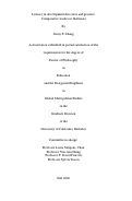 Cover page: Literacy in development discourse and practice: Comparative studies in Indonesia