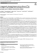 Cover page: Comparing the clinical performance and cost efficacy of [68Ga]Ga-PSMA-11 and [18F]PSMA-1007 in the diagnosis of recurrent prostate cancer: a Markov chain decision analysis.