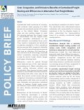 Cover page: Cost, Congestion, and Emissions Benefits of Centralized Freight Routing and Efficiencies in Alternative Fuel Freight Modes