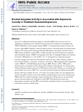 Cover page: Blunted amygdala activity is associated with depression severity in treatment-resistant depression