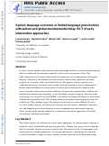 Cover page: Spoken language outcomes in limited language preschoolers with autism and global developmental delay: RCT of early intervention approaches.