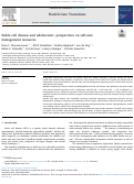 Cover page: Sickle cell disease and adolescents perspectives on self-care management resources.