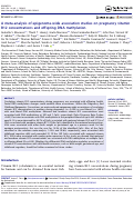 Cover page: A meta-analysis of epigenome-wide association studies on pregnancy vitamin B12 concentrations and offspring DNA methylation