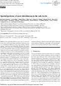 Cover page: Spatial patterns of snow distribution in the sub-Arctic