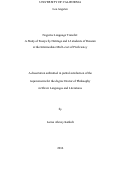 Cover page: Negative Language Transfer: A Study of Essays by Heritage and L2 students of Russian at the Intermediate Mid Level of Proficiency