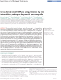 Cover page: Cross-family small GTPase ubiquitination by the intracellular pathogen Legionella pneumophila