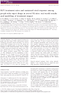 Cover page: HCV treatment rates and sustained viral response among people who inject drugs in seven UK sites: real world results and modelling of treatment impact