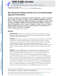 Cover page: HIV Testing and Treatment with the Use of a Community Health Approach in Rural Africa