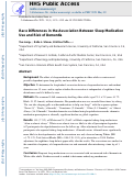 Cover page: Race Differences in the Association Between Sleep Medication Use and Risk of Dementia.