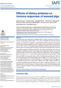 Cover page: Effects of dietary protease on immune responses of weaned pigs.