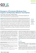 Cover page: Divergence of Peroxisome Membrane Gene Sequence and Expression Between Yeast Species