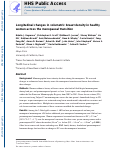 Cover page: Longitudinal Changes in Volumetric Breast Density in Healthy Women across the Menopausal Transition