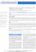 Cover page: Changes in Prostate Cancer Grade on Serial Biopsy in Men Undergoing Active Surveillance