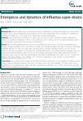 Cover page: Emergence and dynamics of influenza super-strains