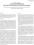 Cover page: Heparin-Induced Thrombocytopenia and the New Oral Anticoagulants