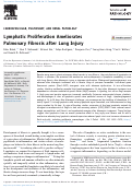 Cover page: Lymphatic Proliferation Ameliorates Pulmonary Fibrosis after Lung Injury.