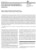 Cover page: Fatal Amanita muscaria poisoning in a dog confirmed by PCR identification of mushrooms